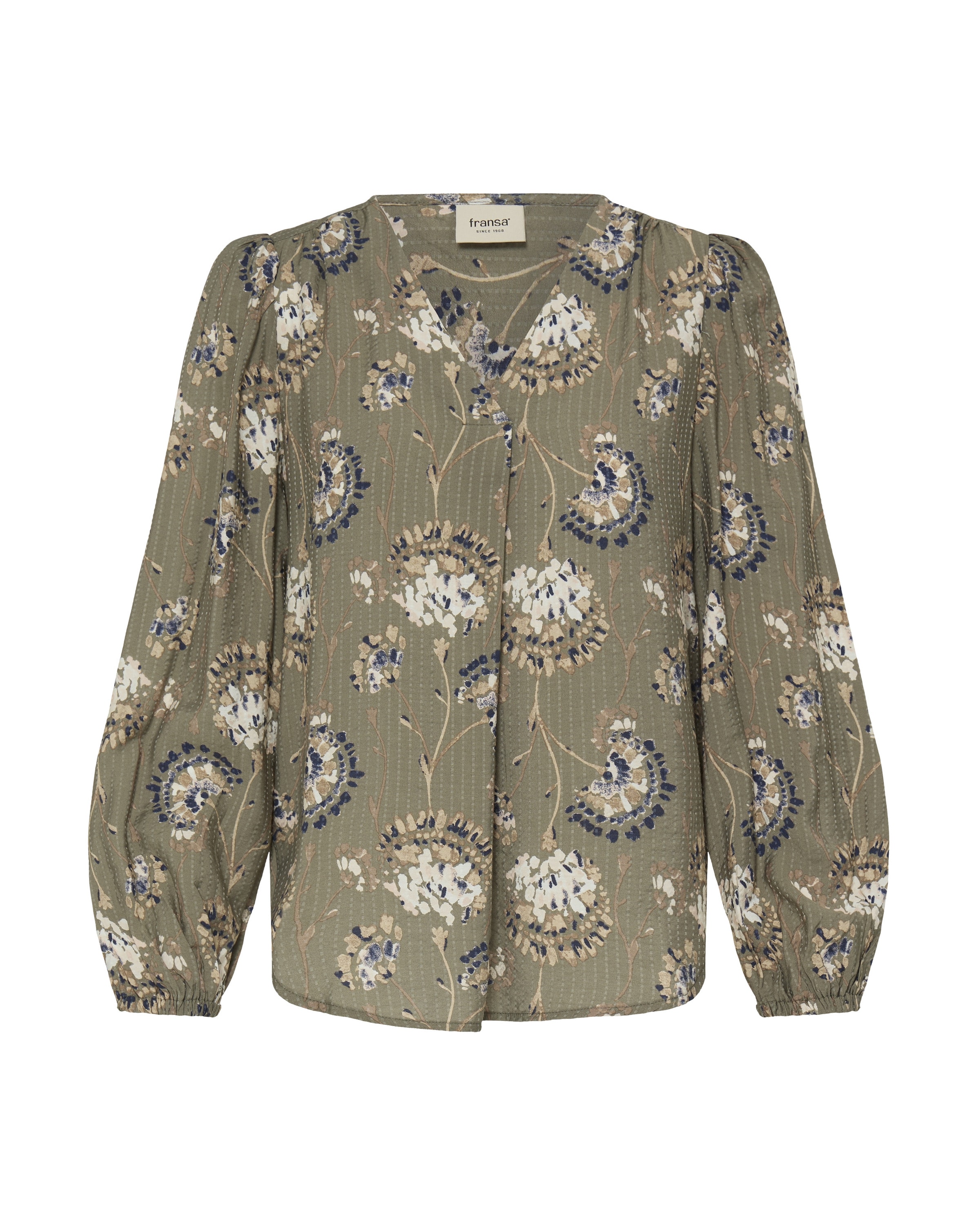 Fransa Blouse in Groen: voorkant