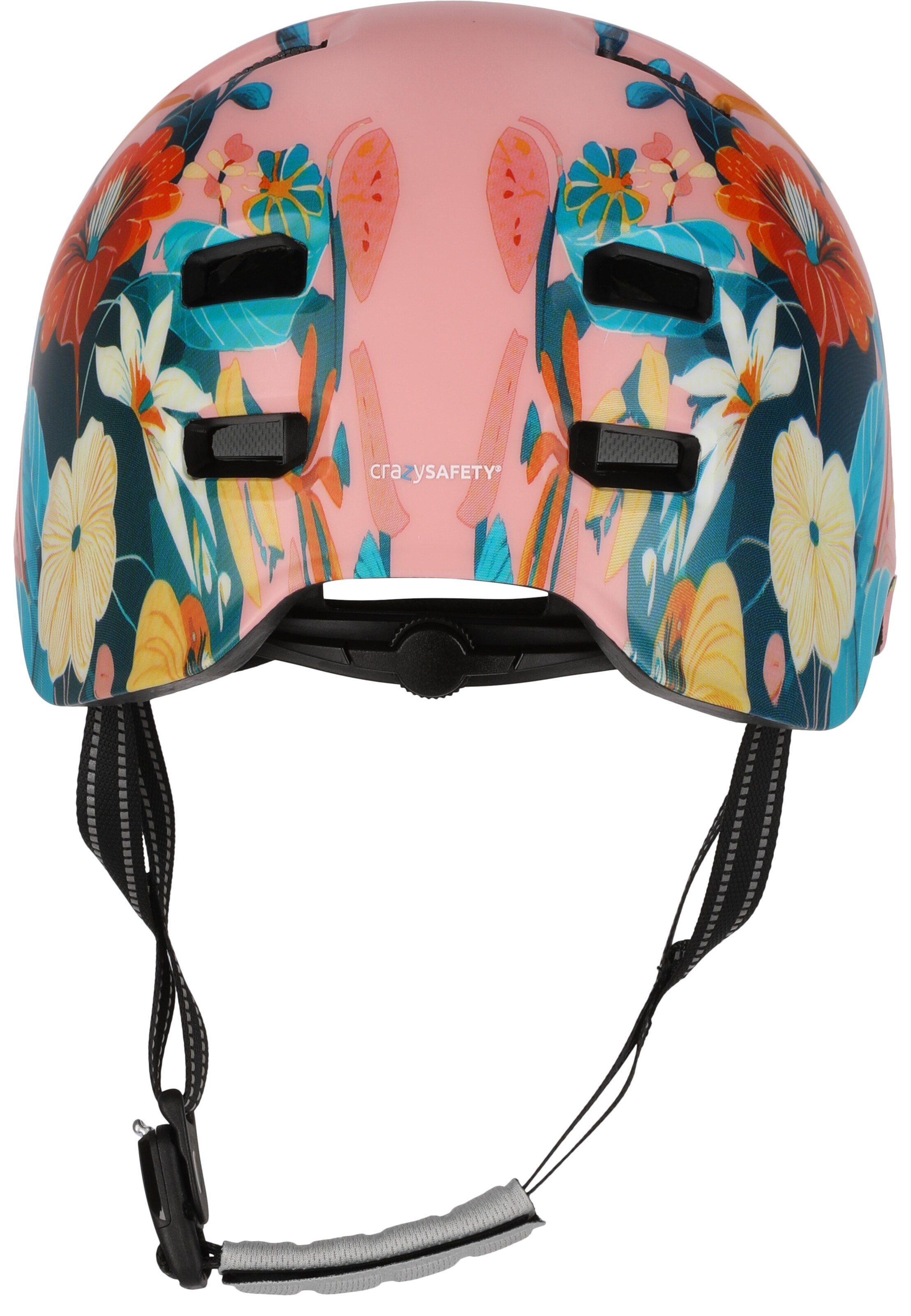 Crazy Safety Helmet 'Rampage Flower' in Pink