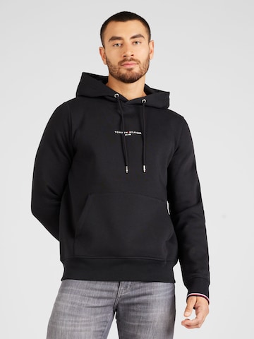 TOMMY HILFIGER Sweatshirt in Zwart: voorkant