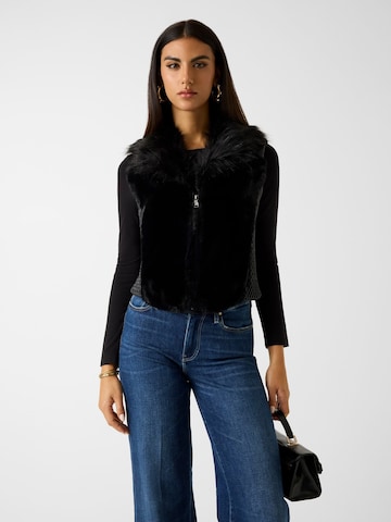 GUESS Weste in Schwarz: Vorderseite