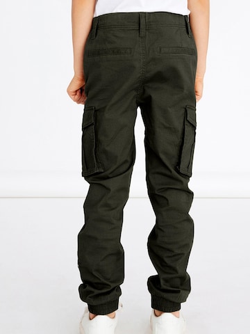 NAME IT Tapered Trousers 'Bamgo' in Green