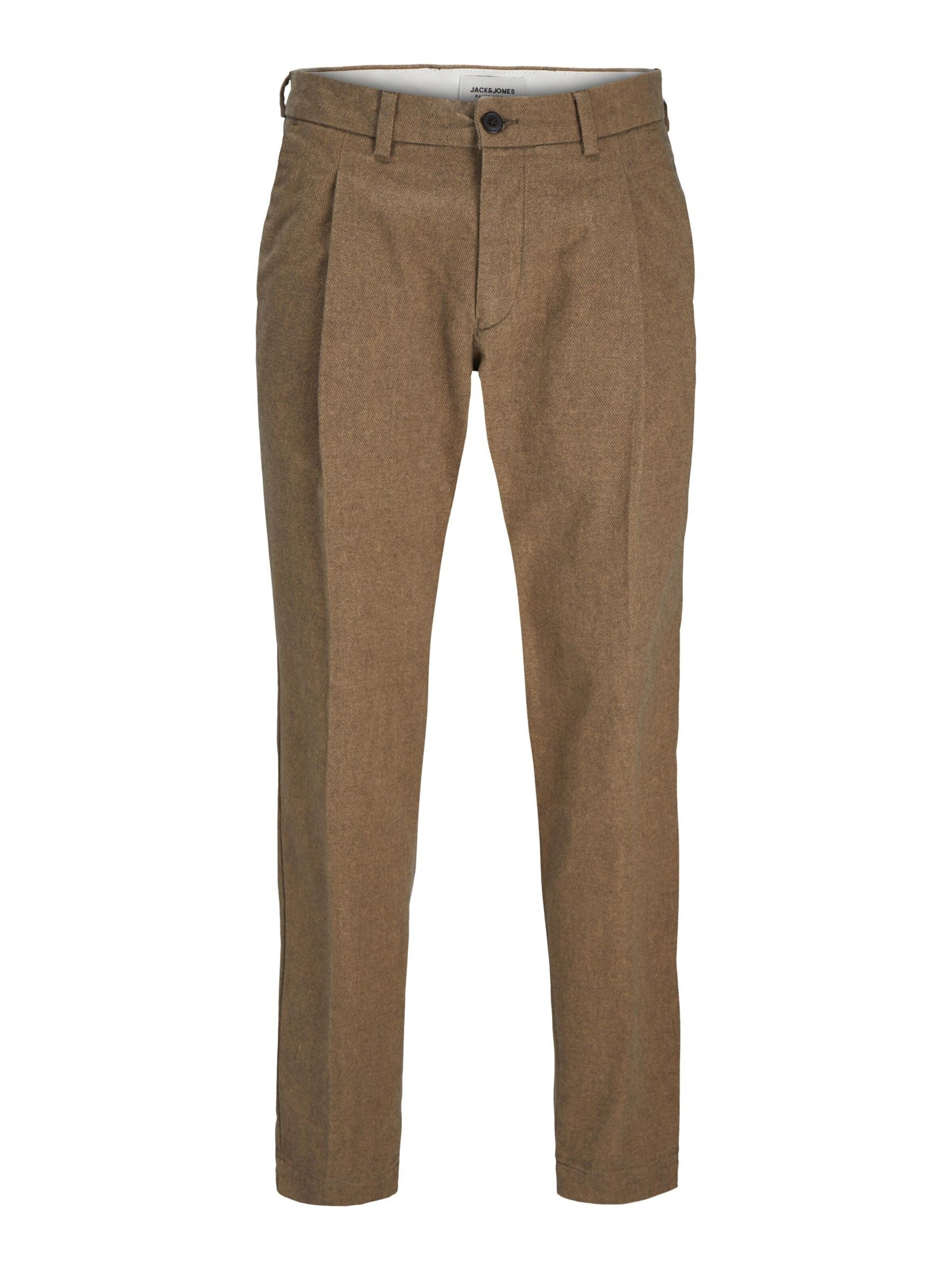 JACK & JONES - Tapered Pantalón plisado en gris: frente