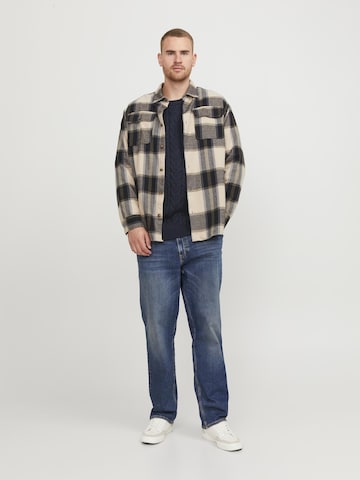 Jack & Jones Plus Regular Farkut 'JJMIKE' värissä sininen: etupuoli