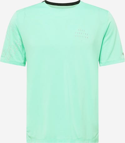 NIKE Functioneel shirt 'Rise 365' in de kleur Mintgroen / Zwart, Productweergave