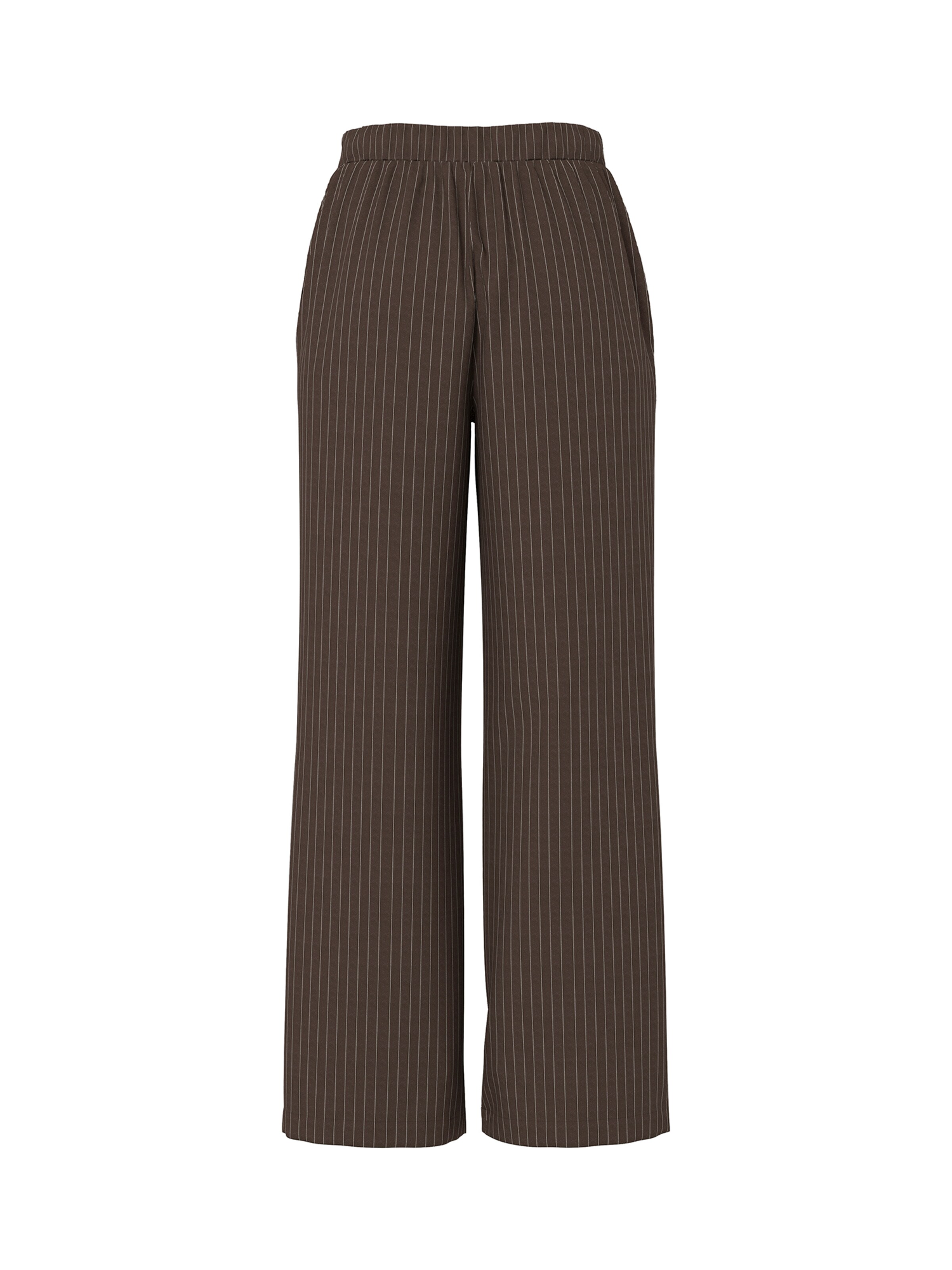 PIECES - Pierna ancha Pantalón de pinzas 'PCBOSSY' en marrón