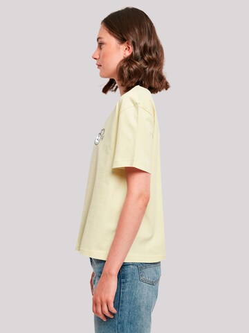 T-shirt 'Alice im Wunderland Uhr Hase Heroes of Childhood' F4NT4STIC en jaune