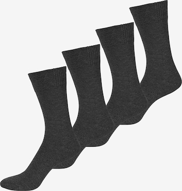 Chaussettes Nur Der en gris : devant