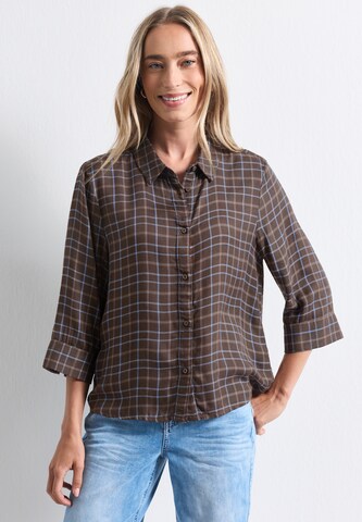 STREET ONE Blouse in Brown: front