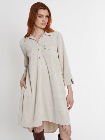 Ana Alcazar Blousejurk 'Sastoa' in Beige: voorkant
