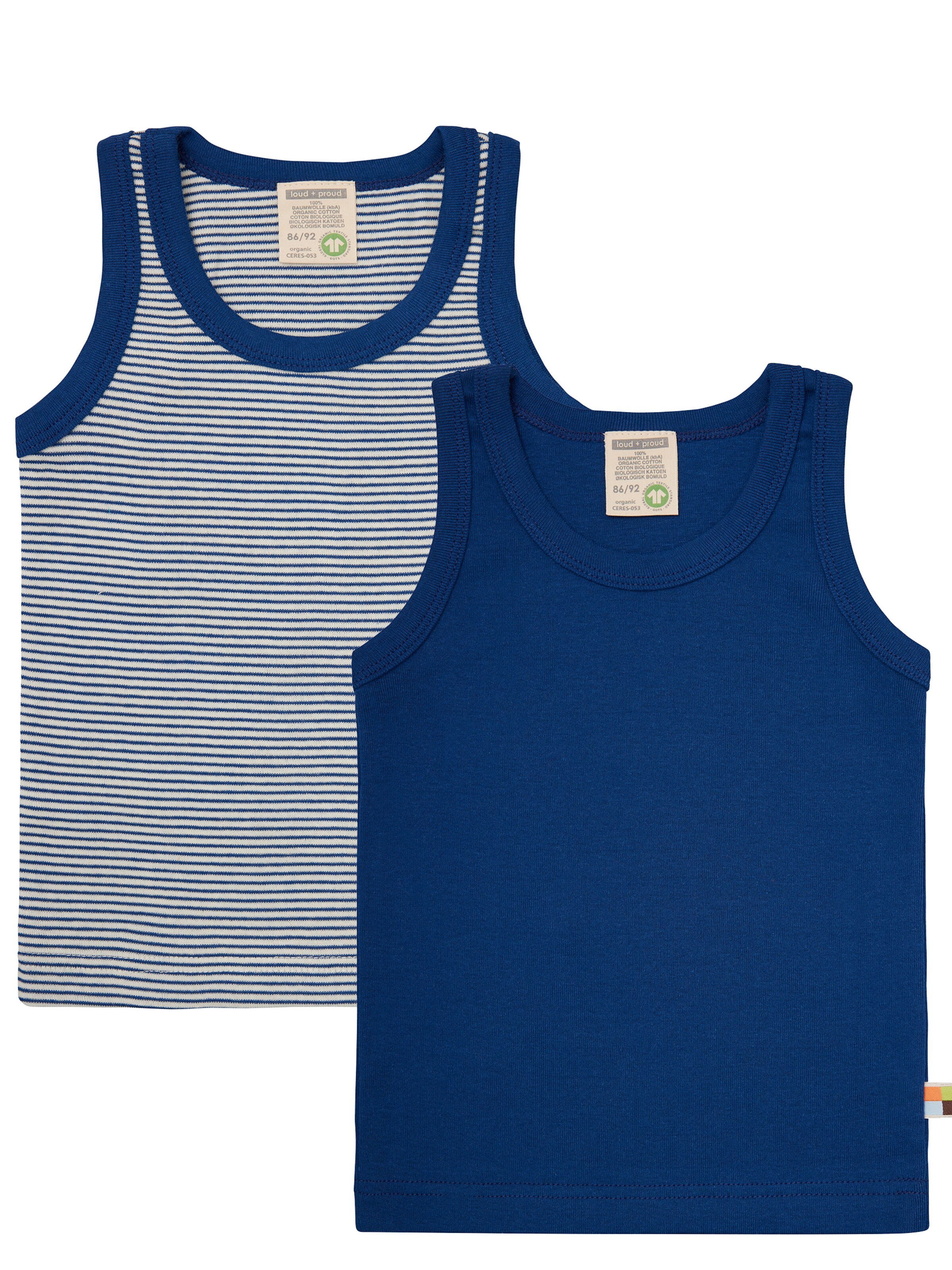 loud + proud Undershirt in Blue: front