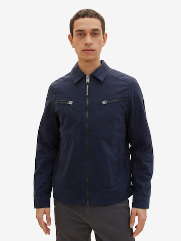 TOM TAILOR Between-Season Jacket in Blue: front