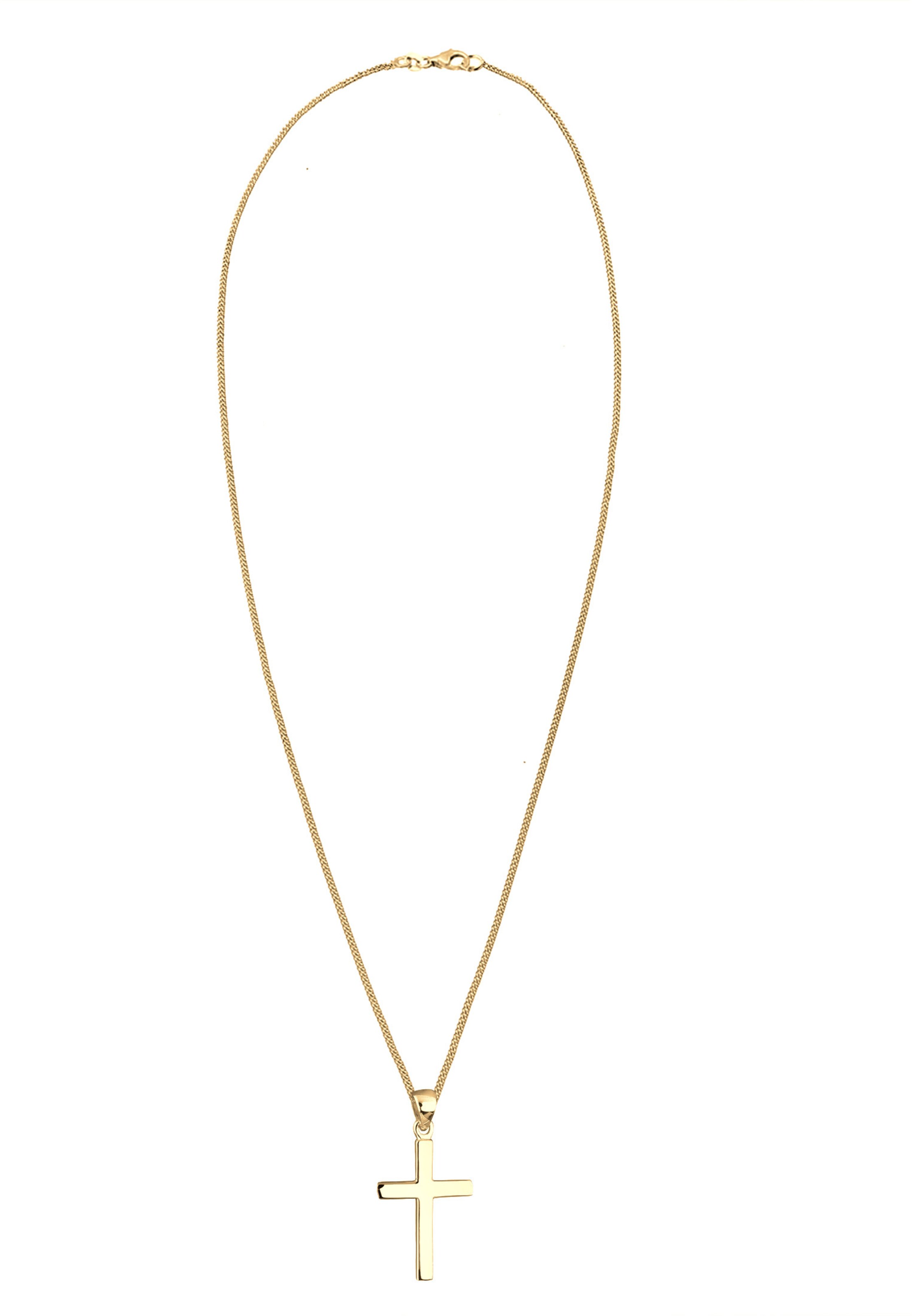 ELLI Ketting 'Kreuz' in Goud