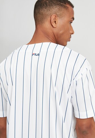 FILA Regular fit Button Up Shirt 'Dawn Baseball' in White