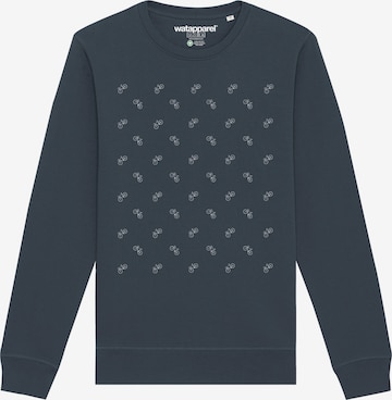Watapparel Sweatshirt ' Fahrräder ' in Grau: Vorderseite