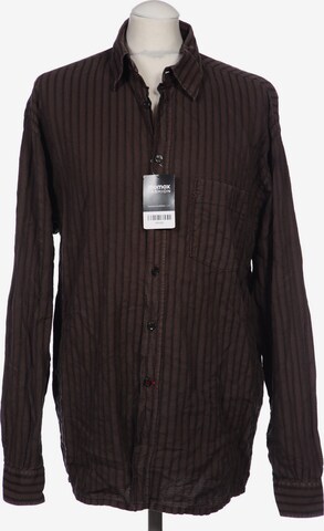SIGNUM Button Up Shirt in M in Brown: front