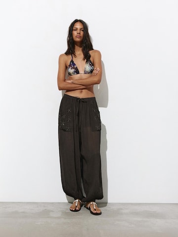 Pull&Bear Barrel Nohavice - Hnedá