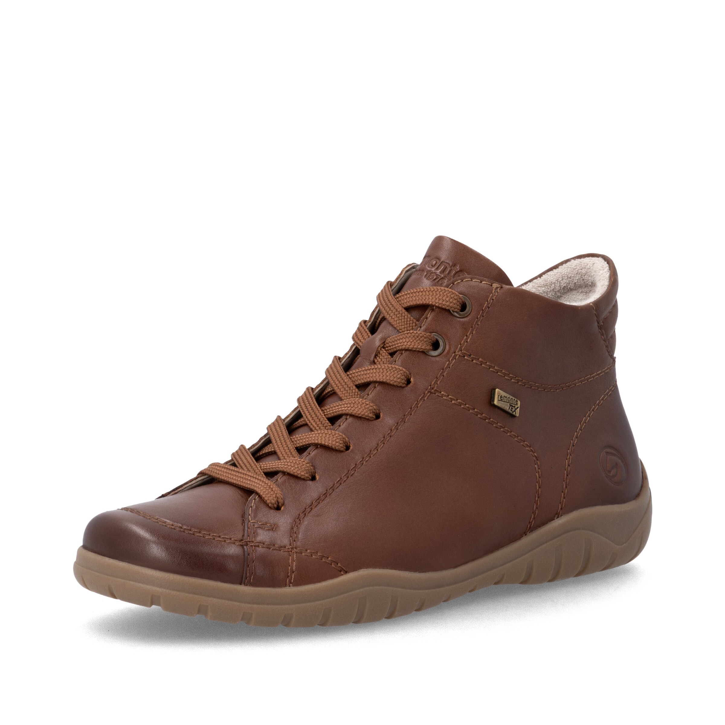 Bottines à lacets REMONTE en marron : devant