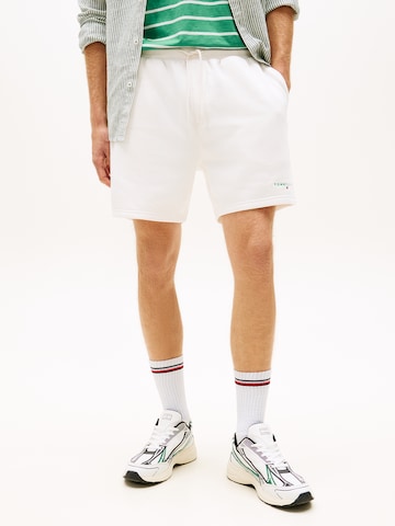 Tommy Jeans Loosefit Broek in Wit: voorkant