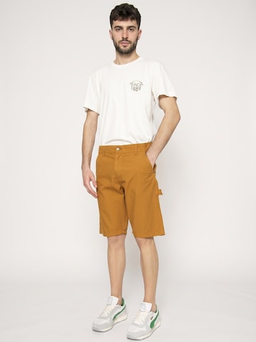 CAT Jeans 'Ristor Carpenter Short' in Yellow