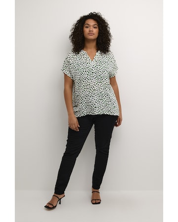 KAFFE CURVE Blouse 'Anny' in Green