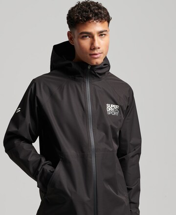 Superdry Športna jakna | črna barva: sprednja stran
