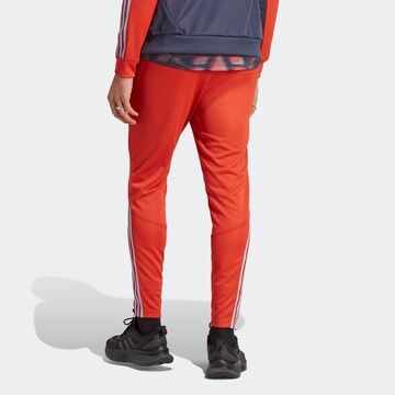 ADIDAS SPORTSWEAR Slim fit Workout Pants 'Tiro' in Red