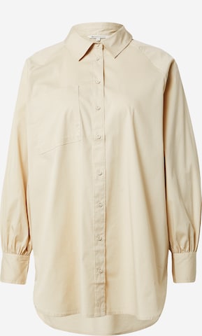 TOM TAILOR DENIM Bluse in Beige: predná strana