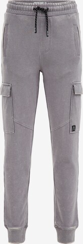 Effilé Pantalon WE Fashion en gris : devant