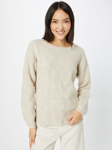 TOM TAILOR Pullover in Beige: front