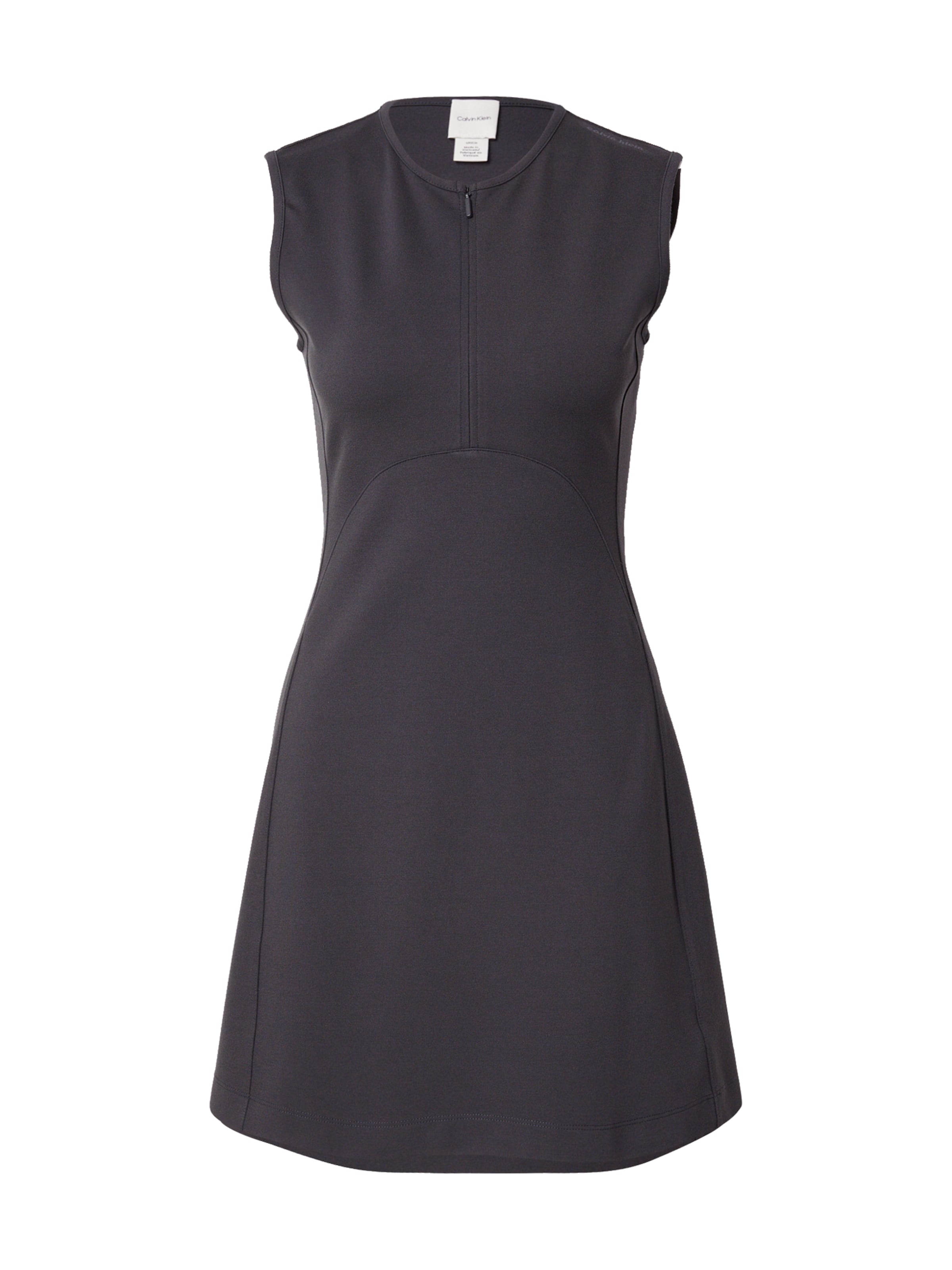 Calvin Klein Jeans Рокля в сиво: отпред