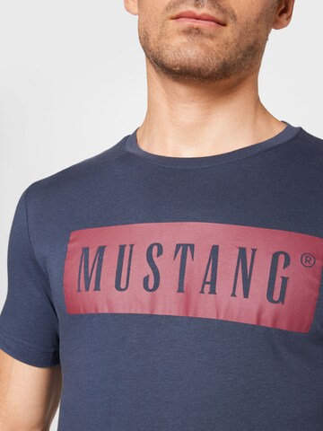 T-Shirt 'Alex' MUSTANG en bleu