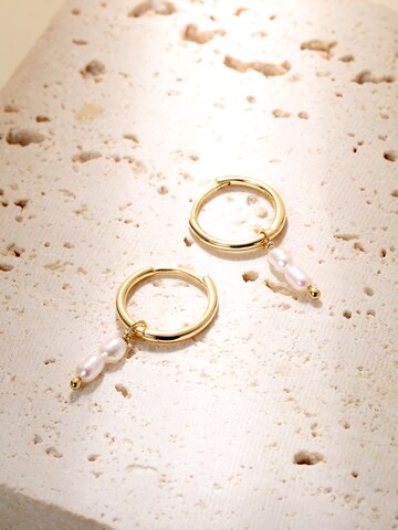 Hey Happiness Ohrringe 'Double Pearl' in Gold