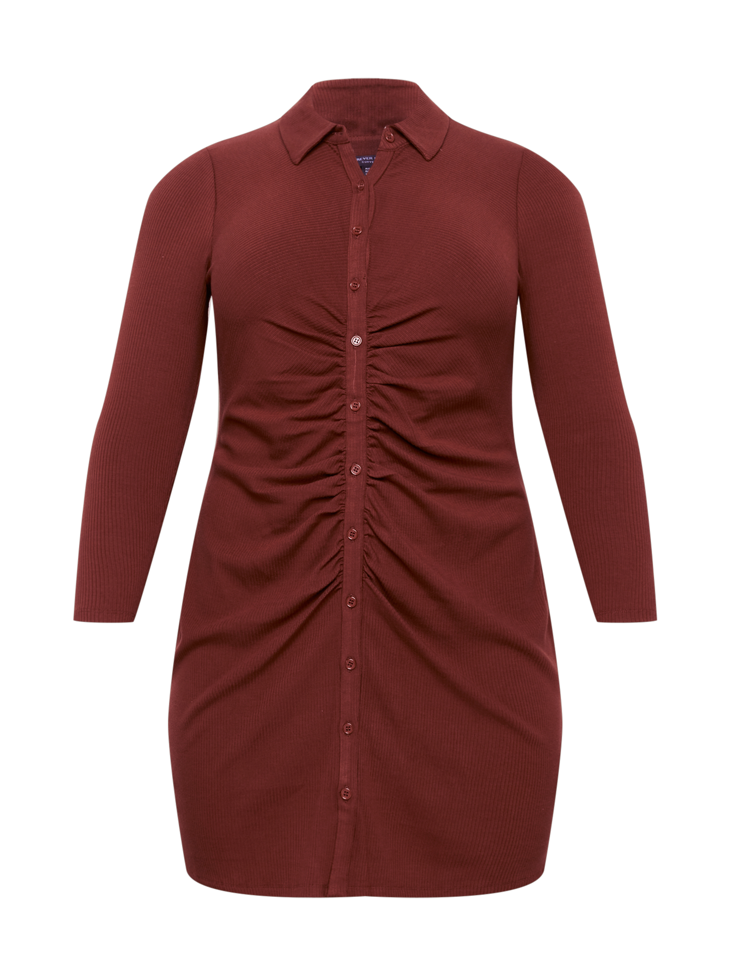 Plus size YGHch Forever New Curve Sukienka koszulowa Tara w kolorze Rdzawobrązowym 