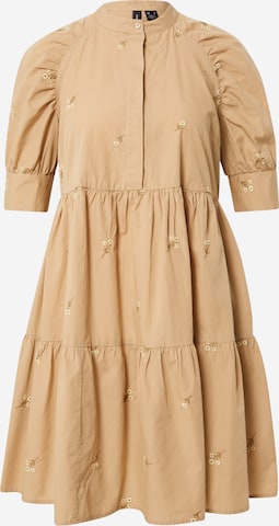 VERO MODA Kleid 'CORA' in Beige: predná strana