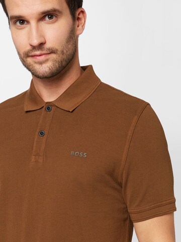 BOSS Regular Fit Poloshirt 'Prime' in Braun