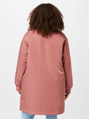 ABOUT YOU Curvy Between-Season Jacket 'Meike' in Pink