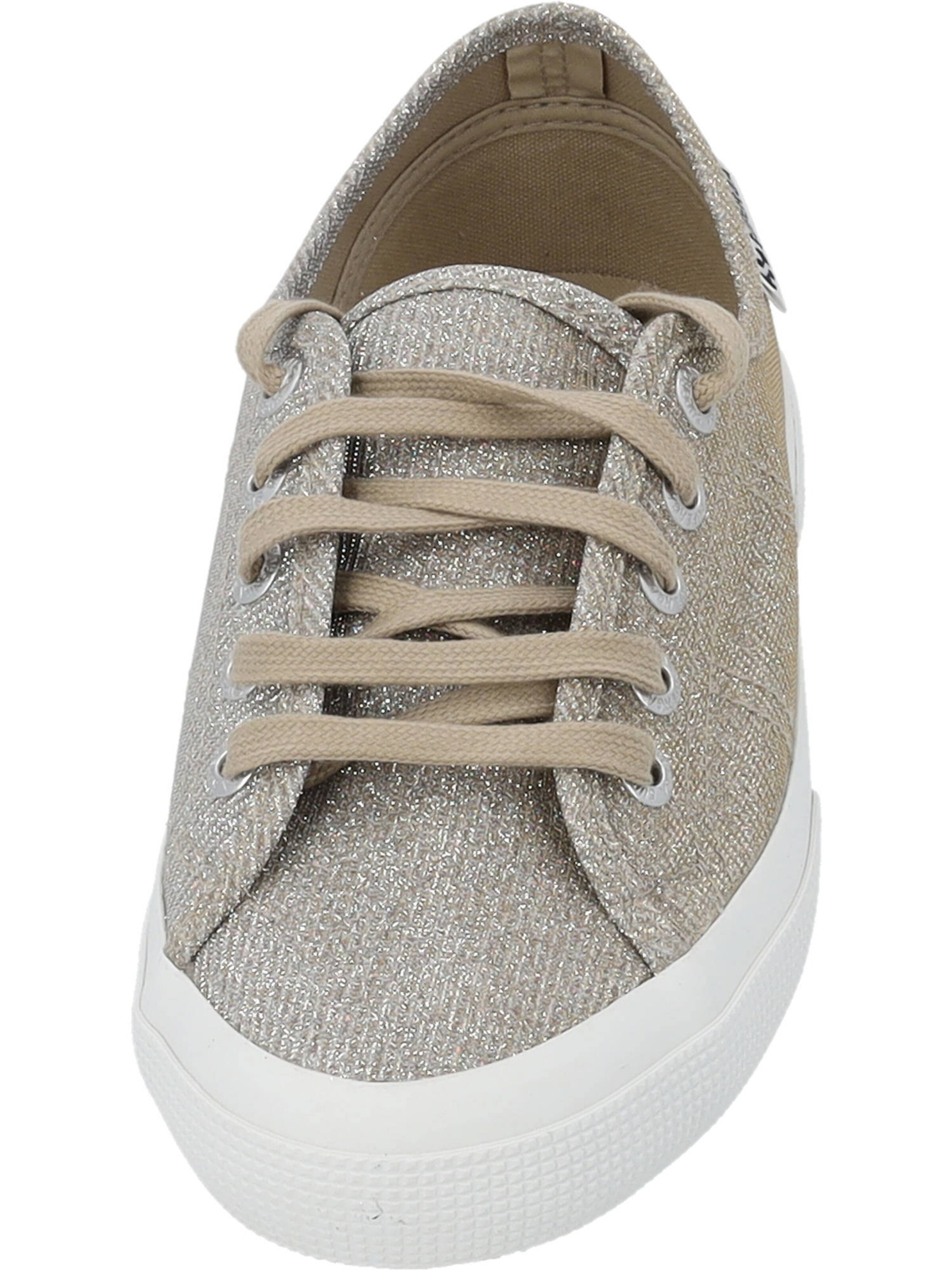 SUPERGA - Sapatilhas baixas 'Lame S4135ZW' em bege