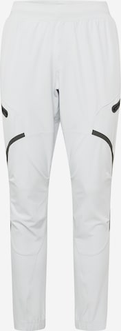 UNDER ARMOUR Regular Workout Pants 'UNSTOPPABLE' in Grey: front