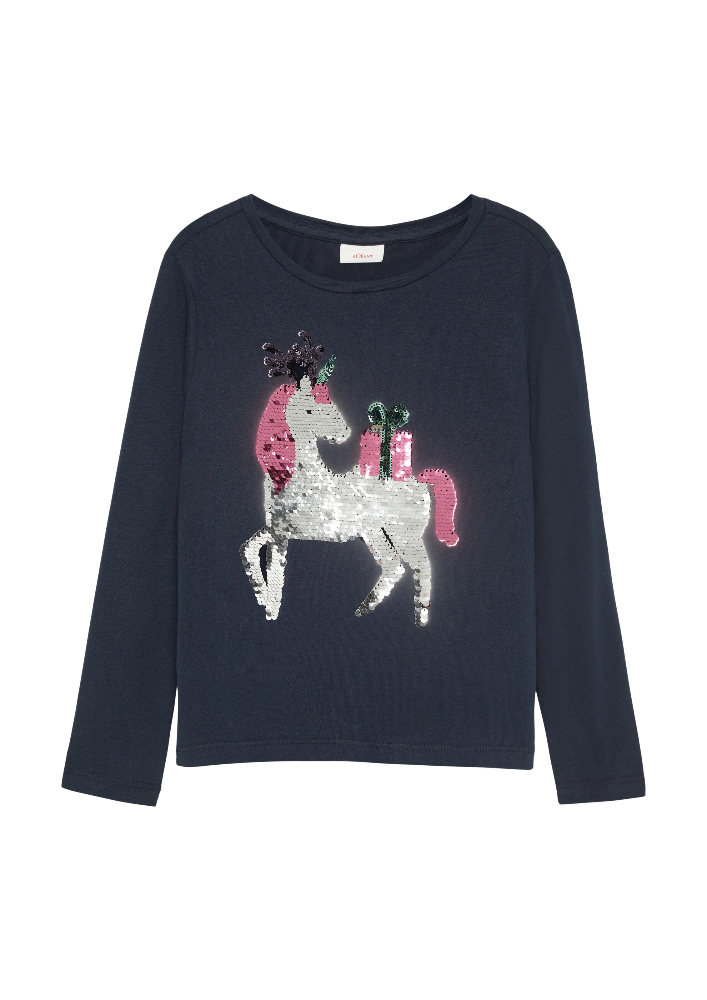 s.Oliver Shirt in Blauw: voorkant