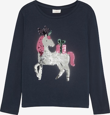 s.Oliver Shirt in Blauw: voorkant