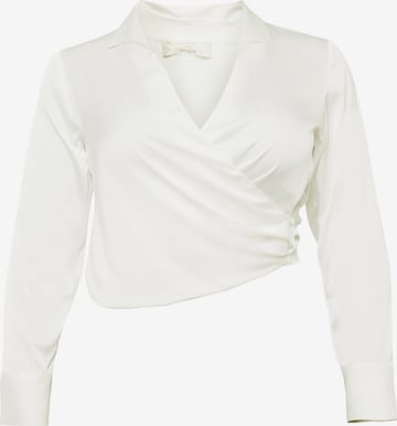 Guido Maria Kretschmer Curvy Blouse 'Jaden' in White: front