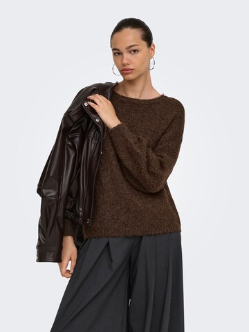 Pull-over 'ONLNellie' ONLY en marron : devant