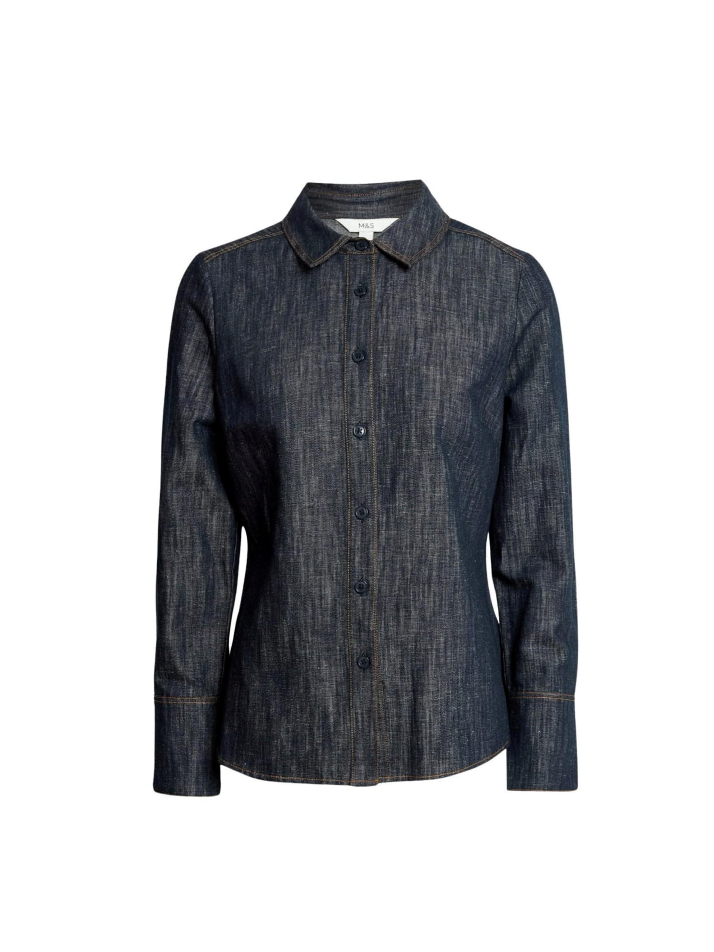 Marks & Spencer Blouse in Grijs: voorkant