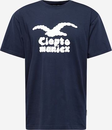 T-Shirt 'Clouds' Cleptomanicx en bleu : devant