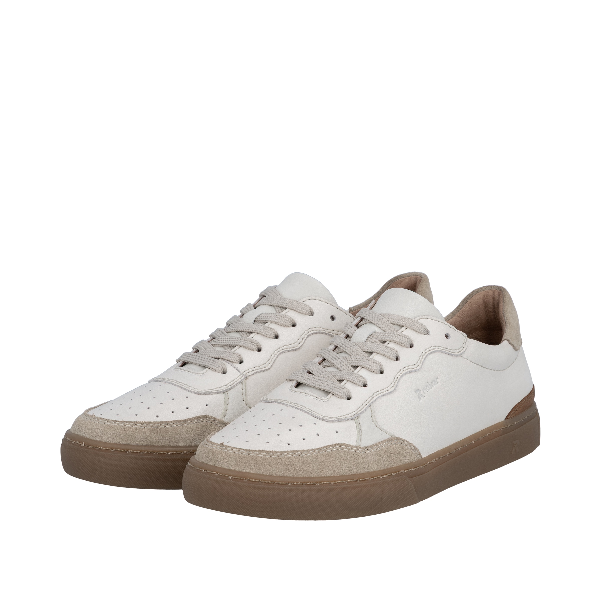 Baskets basses Rieker en blanc