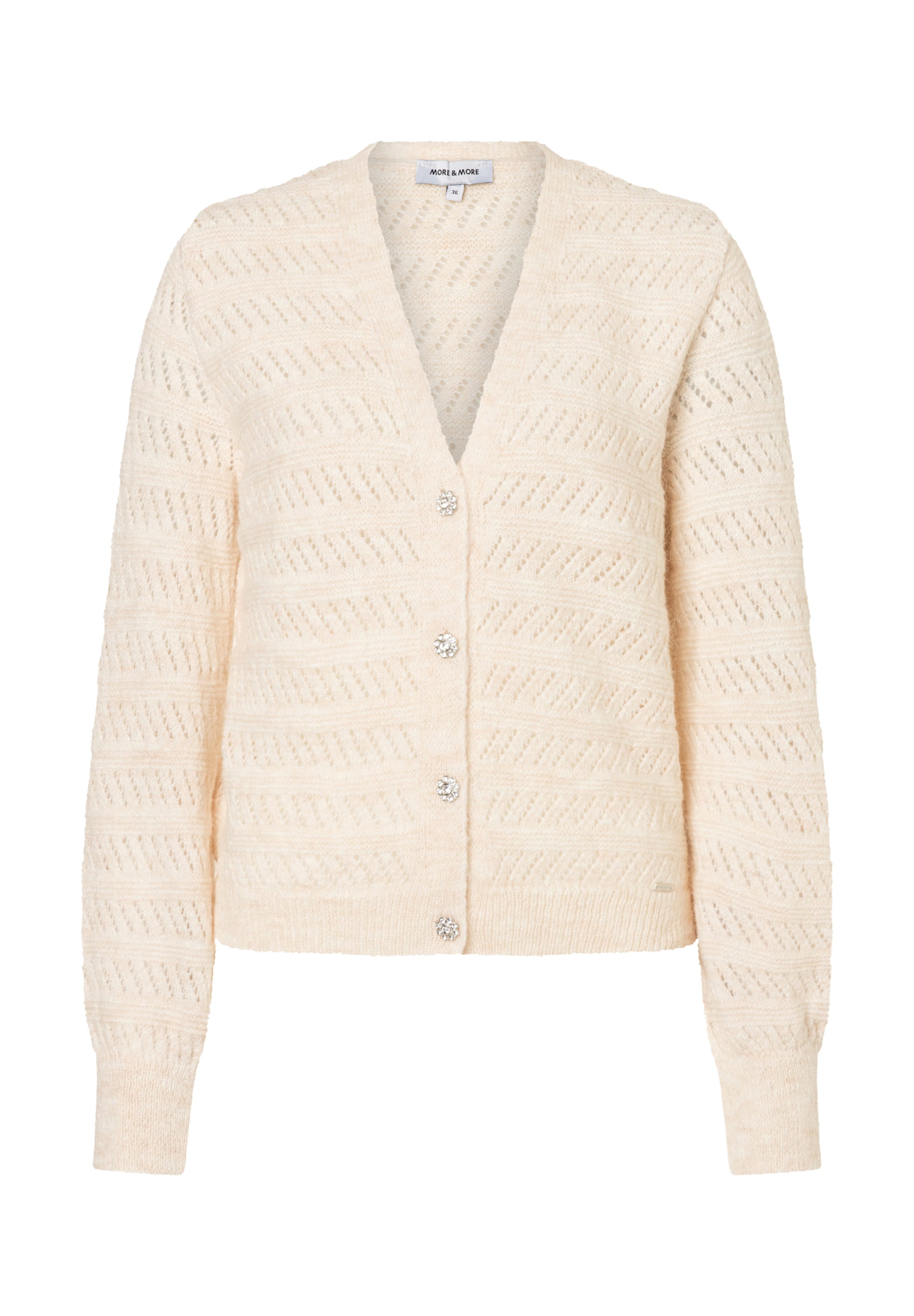 Giacchetta 'Ajour' di MORE & MORE in beige: frontale
