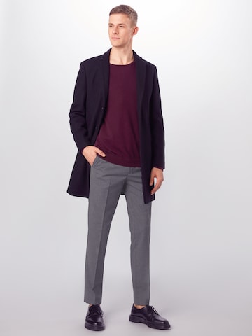BURTON MENSWEAR LONDON Normalny krój Spodnie w kant w kolorze szary