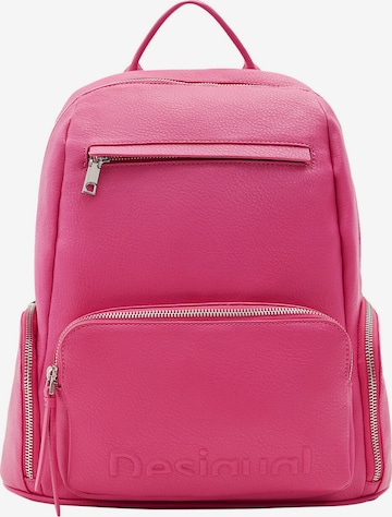 Desigual - Mochila en rosa: frente