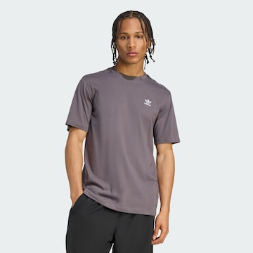 ADIDAS ORIGINALS Μπλουζάκι 'Trefoil Essentials' σε γκρι: μπροστά