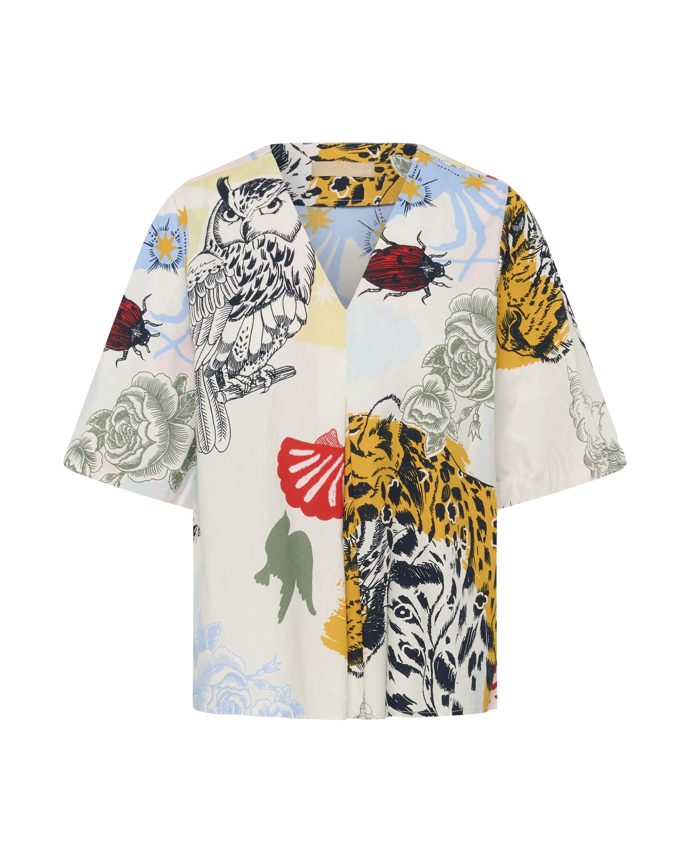 CULTURE Blouse 'CUashmo Olena' in Gemengde kleuren: voorkant